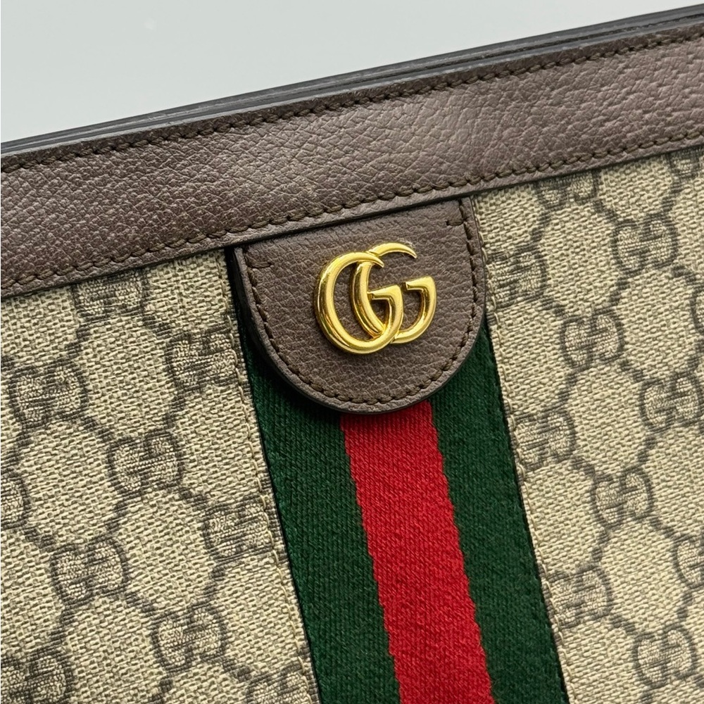 Gucci Medium GG Ophidia Clutch on Chain - Picture 10 of 11
